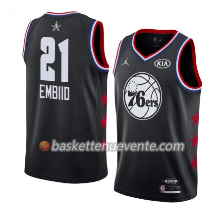 Maillot Basket Philadelphia 76ers Joel Embiid 21 2019 All-Star Jordan Brand Noir Swingman - Homme